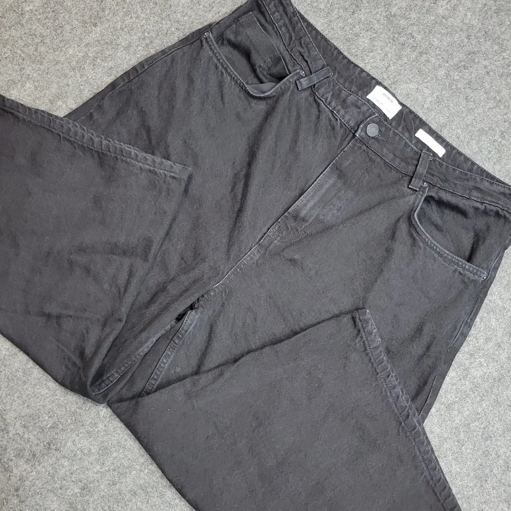 Cotton On Jeans Mens 36 Black Relaxed Fit Super Baggy Wide Leg Streetwear Y2K